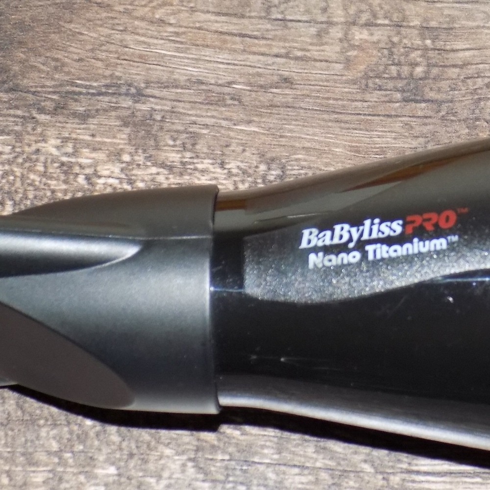 BaBylissPRO Bambino Nano Titanium Travel Hair Dryer Black Good 1000 - Picture 4 of 7